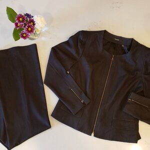 Size 12 Tahari Dark Gray Suit